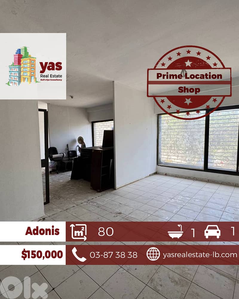 Adonis 80m2 | Shop | Active Street | Perfect investment | CHN 0