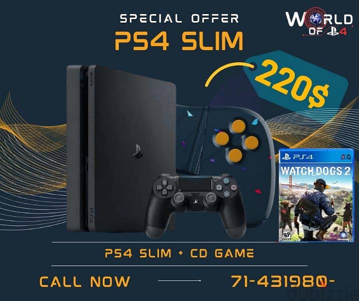 ps4 slim with warranty 0