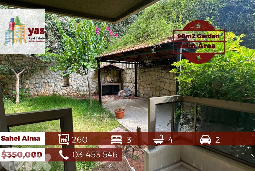 Sahel Alma 260m2 | 90m2 Garden/Terrace | Classy Area | High End | IV 0