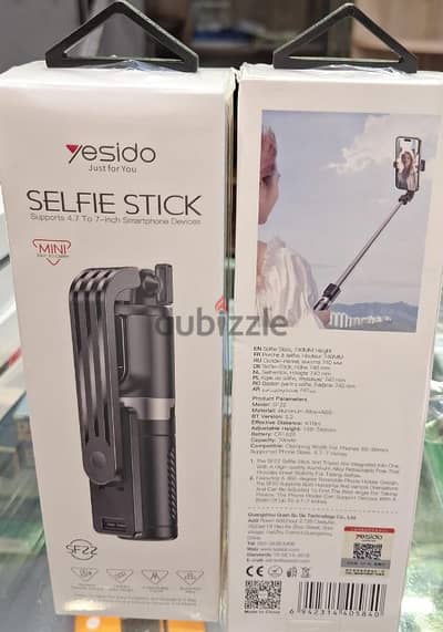 YESIDO SELFIE STICK SUPPORT 4.7 TO 7 INCH SMART PHONE DEVICES SF22 7$