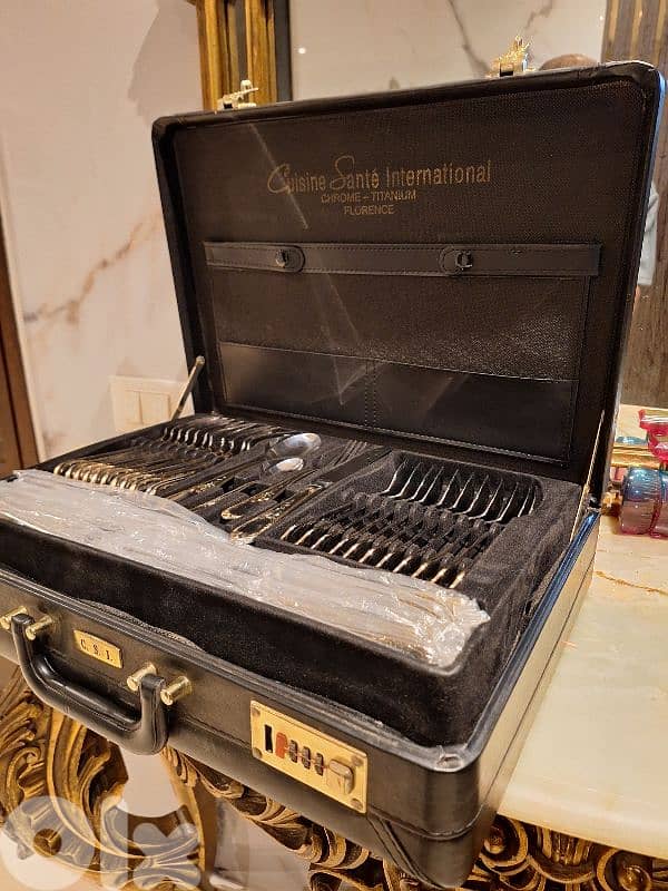 cutlery cuisine sante titanium unique pieces 6