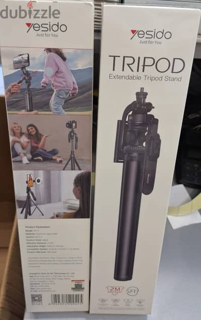 YESIDO TRIPOD EXTENDABLE TRIPOD STAND 2M MAX HEIGHT SF17 25$