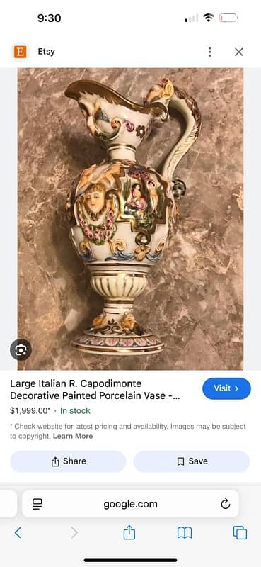 vase  large italian 6