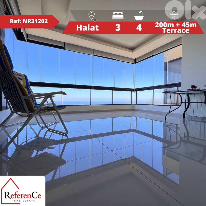 Prime apartment with terrace in Halat شقة مميزة مع تراس في حالات 0