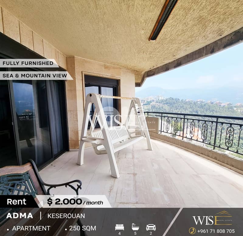 250 SQM Fully Furnished & equipped apartment for Rent in Adma ! 0