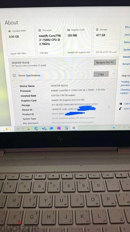 HP spectre touchscreen laptop 3