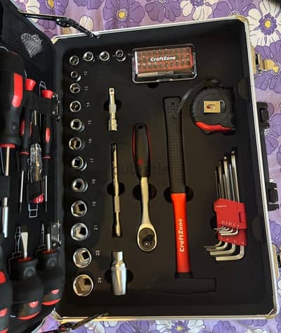 CraftZone Professional Tool Set – Complete Kit in Heavy-Duty Case