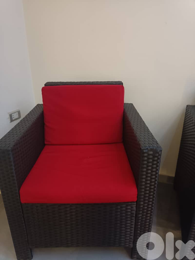 Resin outdoor sofa set 1