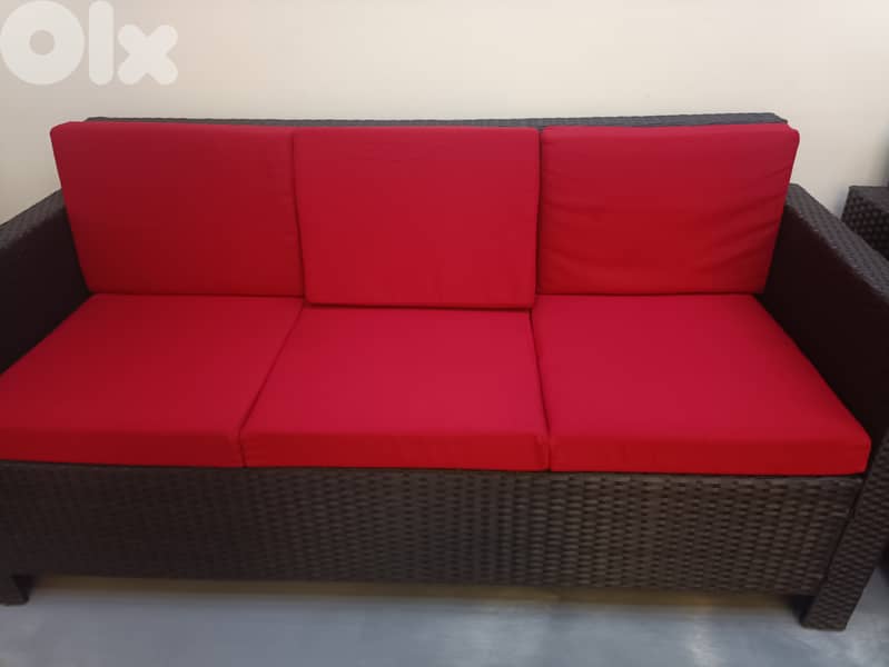 Resin outdoor sofa set 2