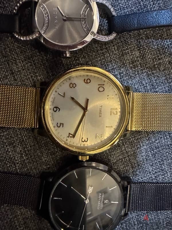 watches package : esprit , oliver ross, timex ,charlotte raffailli 1