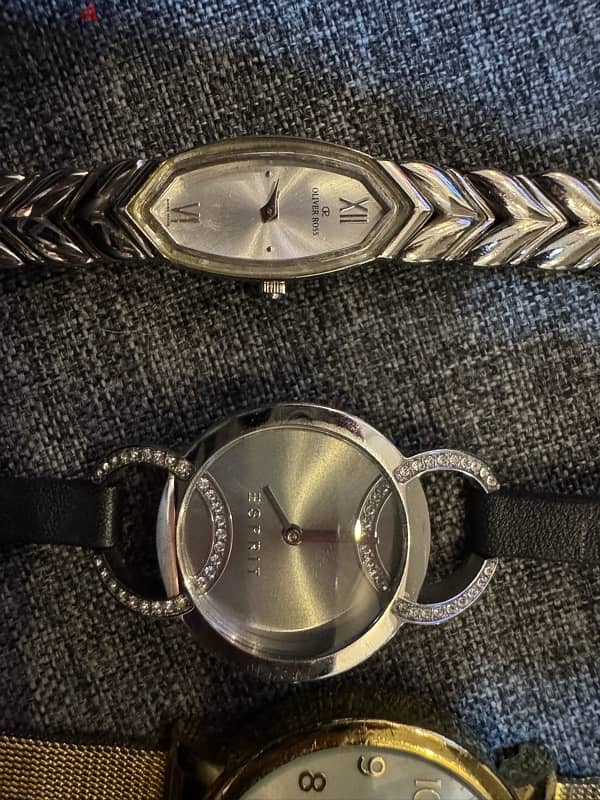 watches package : esprit , oliver ross, timex ,charlotte raffailli 2