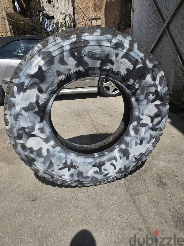 Camouflage Truck Tire – For Flips, Hammer Strikes & MMA Training 2