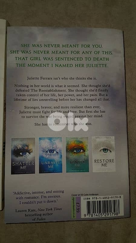 Shatter Me series 4