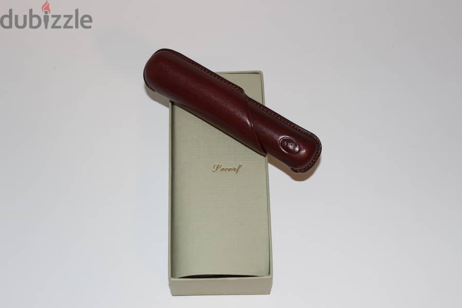 LECERF Leather cigar pouch (1 cigar holder) 9
