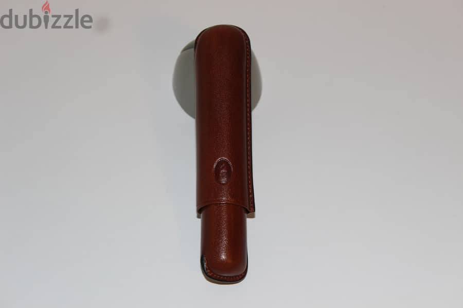 LECERF Leather cigar pouch (1 cigar holder) 12