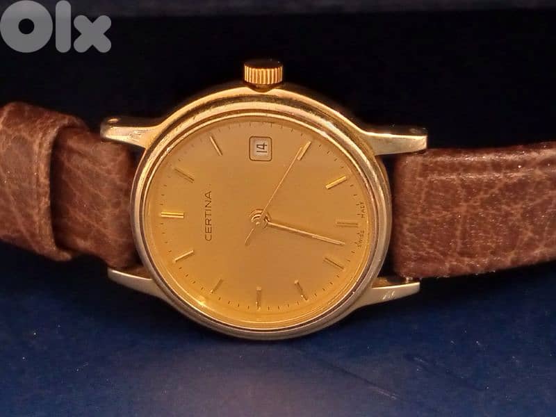 Rare Certina vintage women watch fillted Gold  Swiss movement like new 1