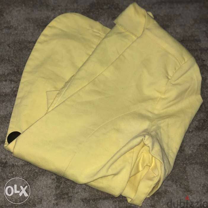 jacket, blazer for women, classic, yellow color 4