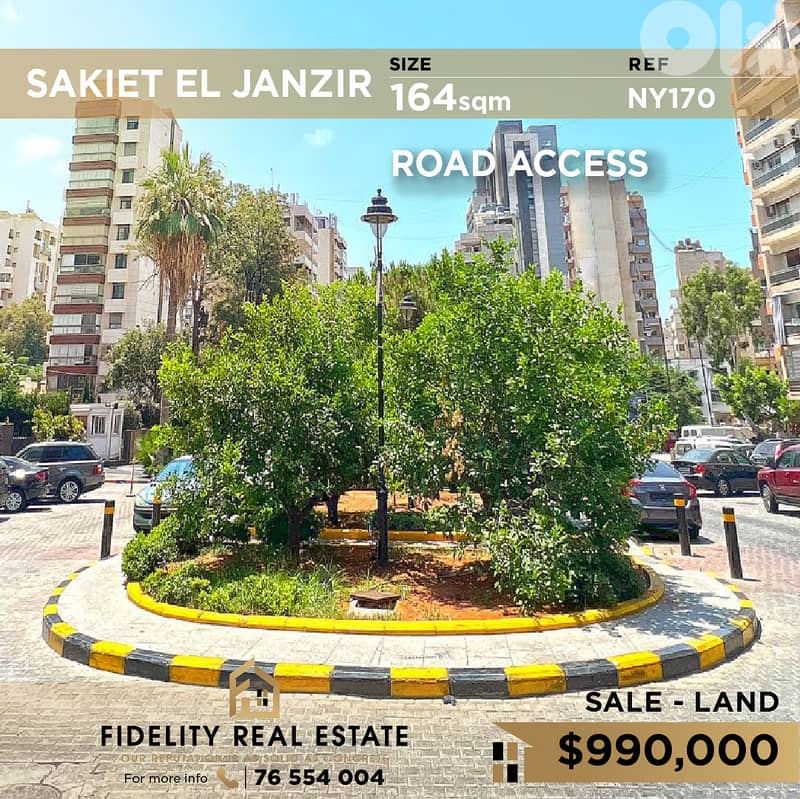 Land for sale in Sakiet El Janzir NY170 أرض للبيع في ساقية الجنزير 0