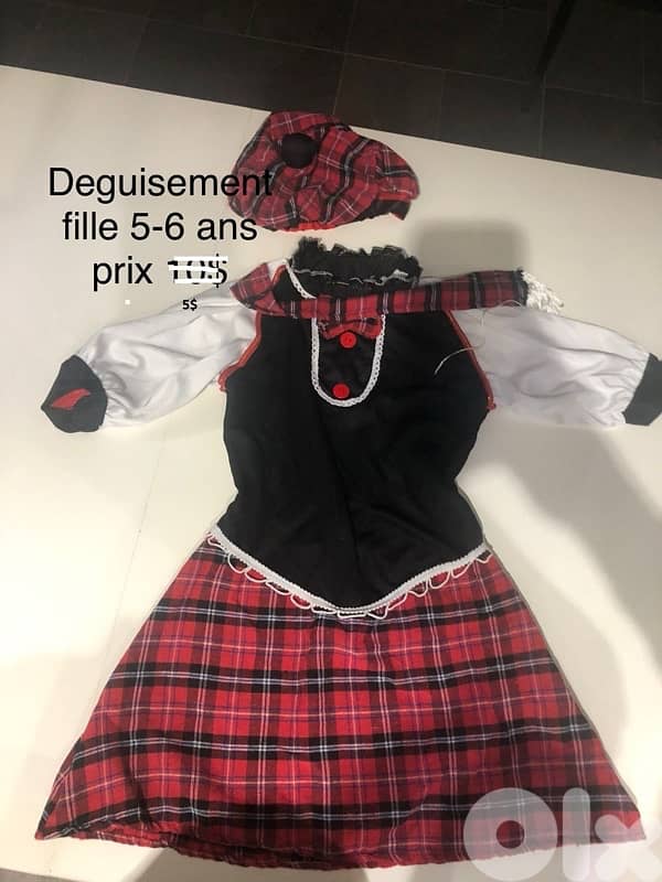 déguisement 5$ chaque 2