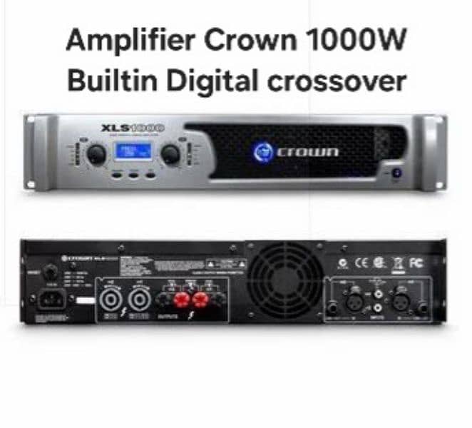 amplifier crown usa 1000w brand new 2