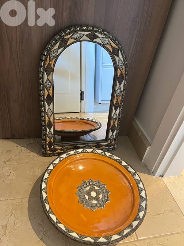 miroir et plateau (maroc) 0
