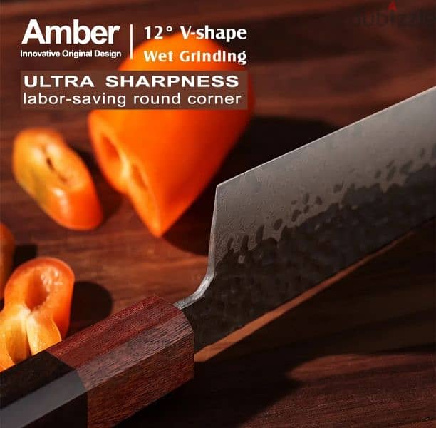 professional demascus steel chefs knife 10