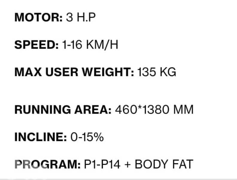 sports treadmill 2,75hp motor automatic incline 1