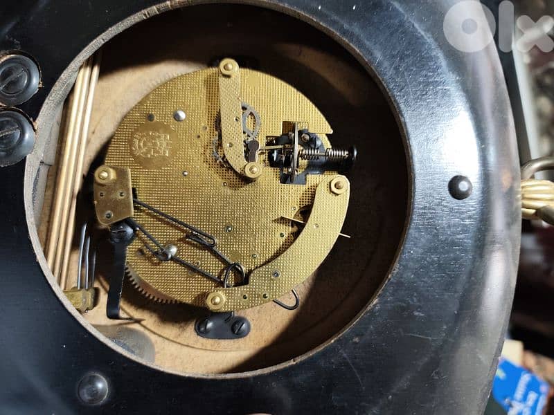 vintage Hermle wall or mantle clock, likely from the mid-20th century. 1