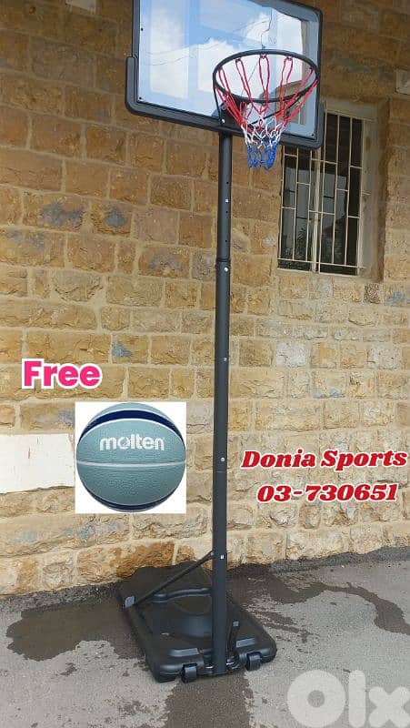 180$ buy movable basketball hoop (get basketball Molten free) 0
