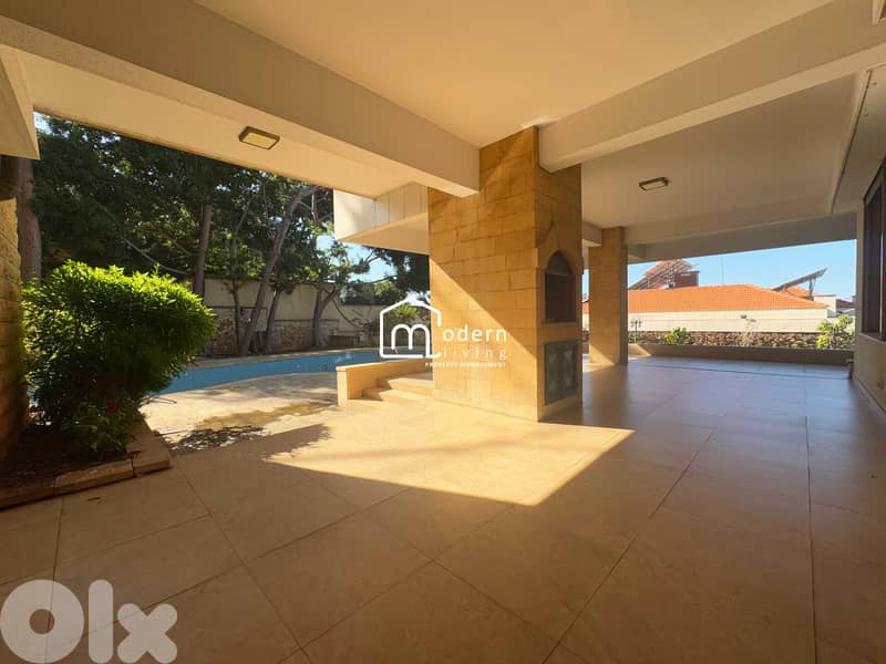 Private Garden and Pool - Villa for rent in Rabieh 0