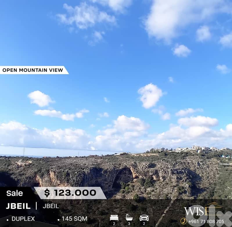 145 SQM Duplex for SALE in Hboub-Jbeil ! 0