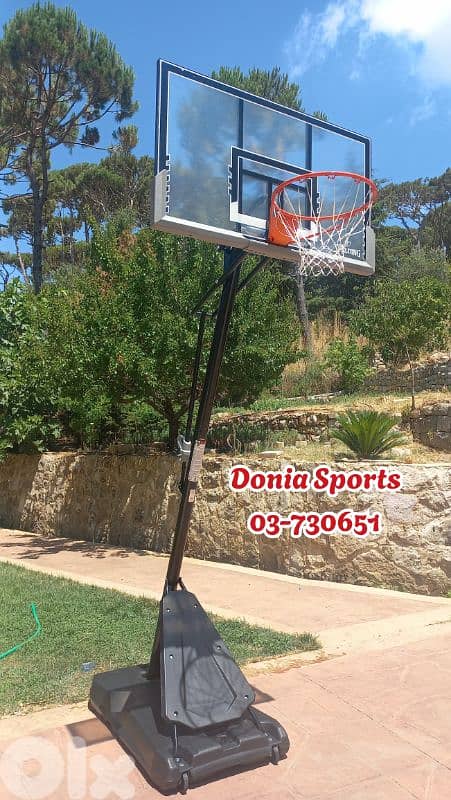 390$ movable basketball hoop (Spalding) 0