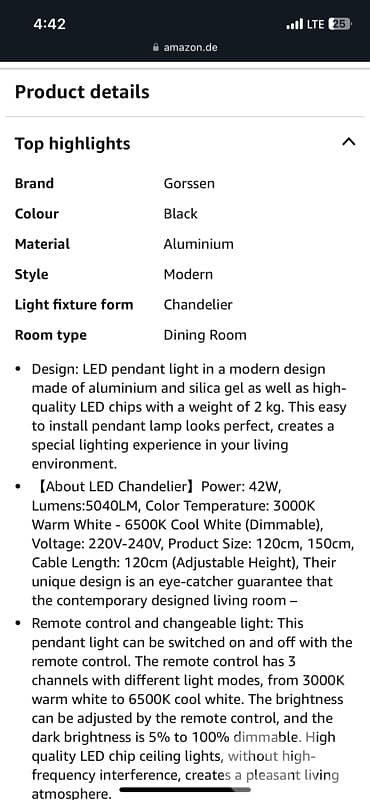 Led Pendant Light 8