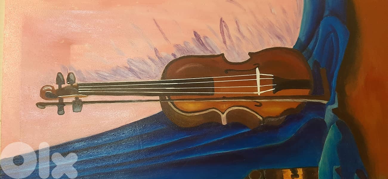 لوحة قماشية لغيتار 3