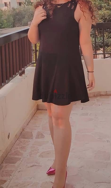 mini black dress - elegant size M-L 1