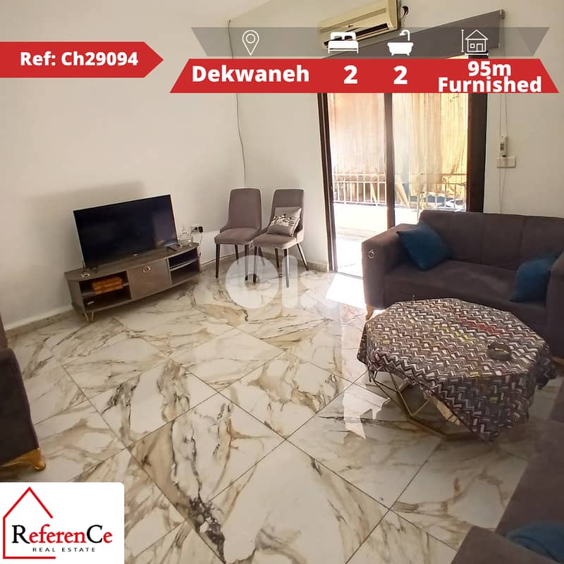 Furnished apartment in Dekwaneh for sale شقة مفروشة في الدكوانة للبيع 0