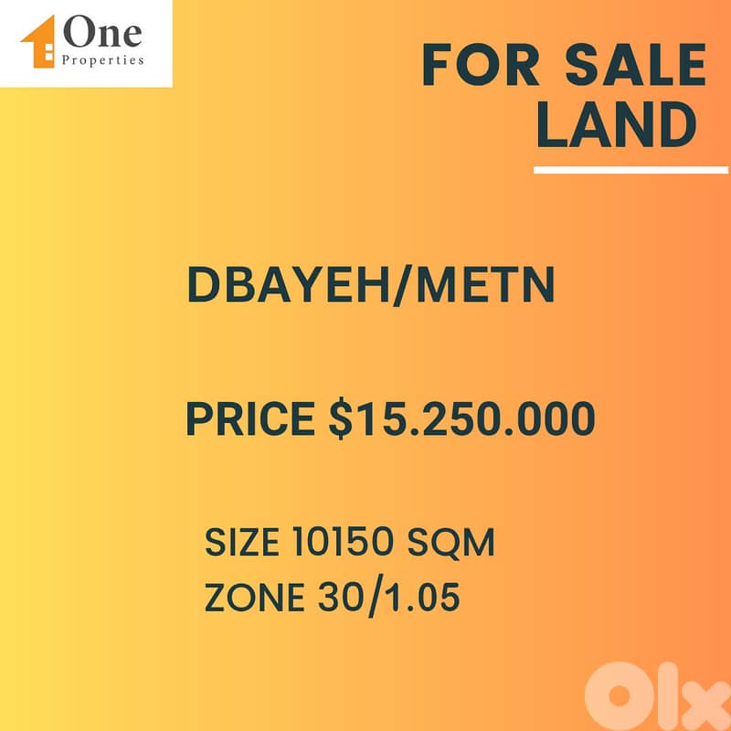 LAND FOR SALE IN DBAYEH 0