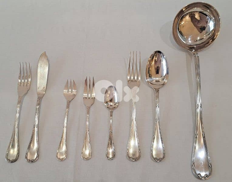 christofle cutlery ribbon croise complete 101psc 0