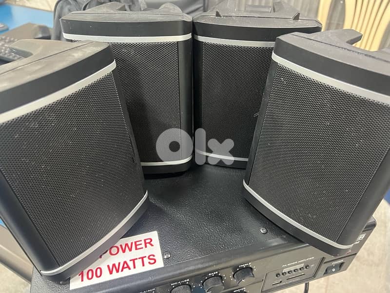 Sound System Amplifier + 4 speakers 6