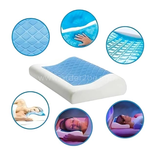 Restform Cool Gel Pillow – #1 Memory Foam for Night Sweats & Neck Pain 5