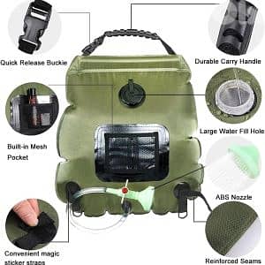 Portable Solar Shower Bag 1