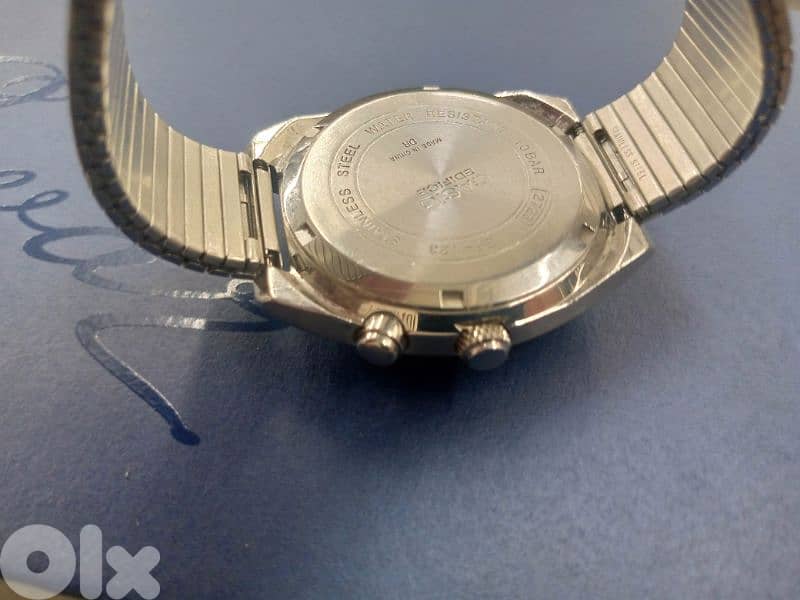 vintage Casio Edifice 100m with neon illuminators 8