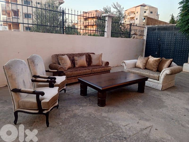 طقم كنبايات شغل توصاية خشب زان 3