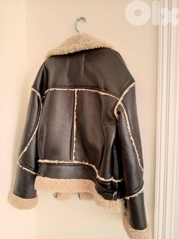 Bershka Leather Wool Jacket 11