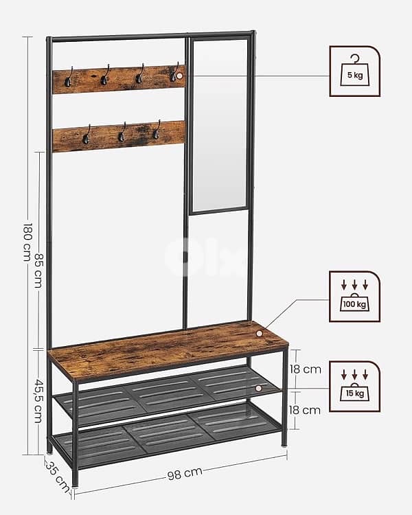 entrance rack mirror 1