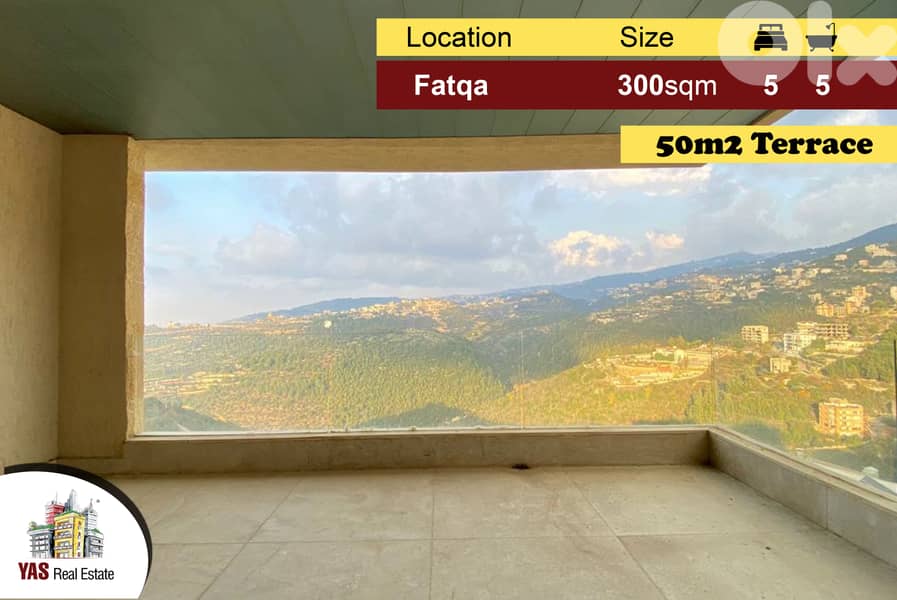 Fatqa 300m2 | 50m2 Terrace | Mountain View | Calm Area | Luxury |RA/IV 0