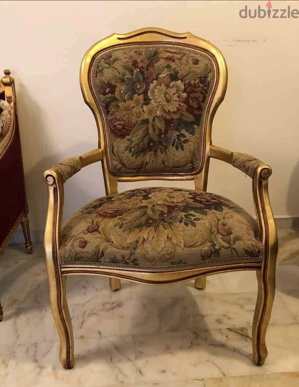 كراسي ستيل Louis XV خشب زين عدد ٢ 3
