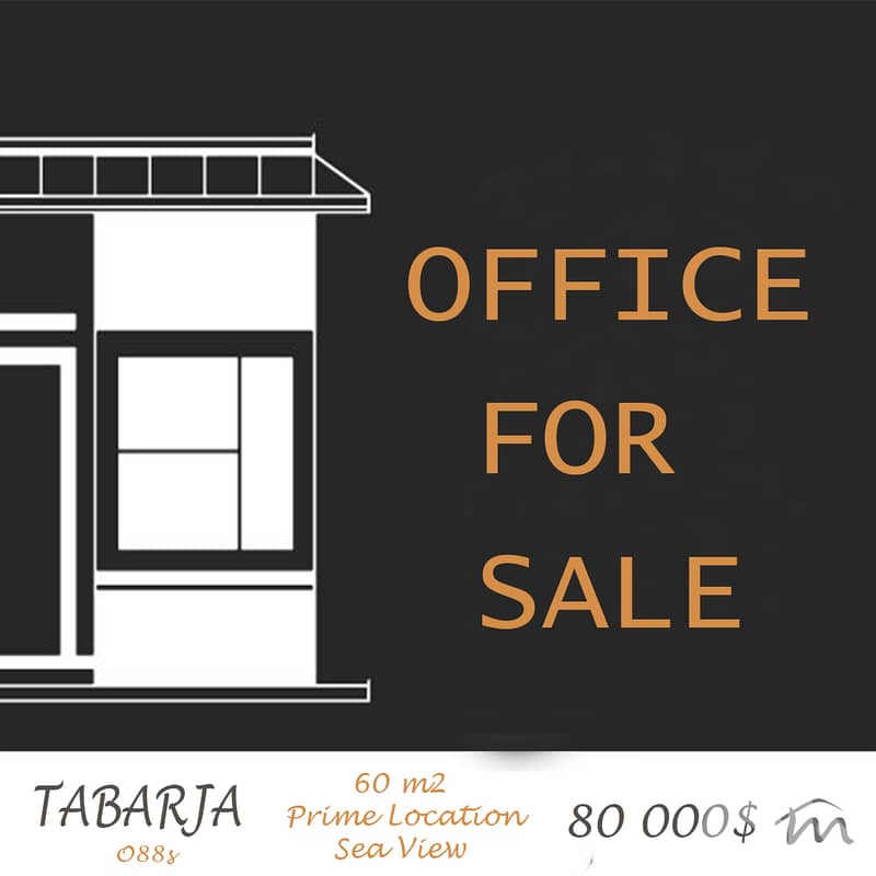 Tabarja | 60m² Office | 30% DOWNPAYMENT , 18 MONTHS PAYMENT FACILITIES 0