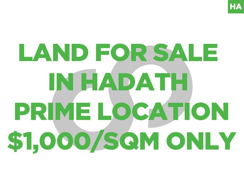 Prime land - Hadath-Baabda,حدث بعبدا REF#HA117808 0