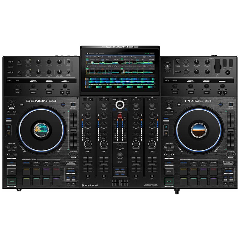 Denon DJ Prime 4 plus 4-deck Standalone DJ System 0